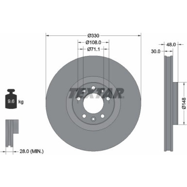 Bremsscheibe 92283403 Bremsscheibe 92283403