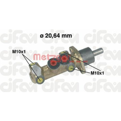 Metzger Hauptbremszylinder CIFAM 202-044