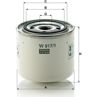 Ölfilter W 917/1 Ölfilter W 917/1