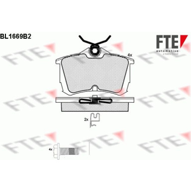 FTE Bremsbelagsatz, Scheibenbremse 9010284
