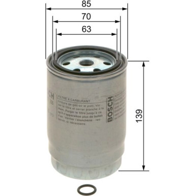 Kraftstofffilter F 026 402 255 Kraftstofffilter F 026 402 255