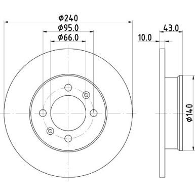 Hella Bremsscheibe 8DD 355 113-361