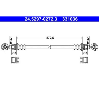 ATE Bremsschlauch 24.5297-0272.3 ATE Bremsschlauch 24.5297-0272.3