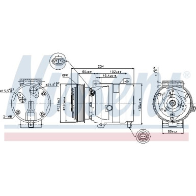 Kompressor, Klimaanlage 89281 Kompressor, Klimaanlage 89281