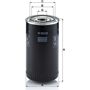 Ölfilter W 950/39 Ölfilter W 950/39