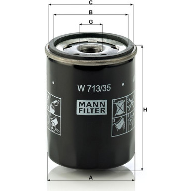 Ölfilter W 713/35 Ölfilter W 713/35