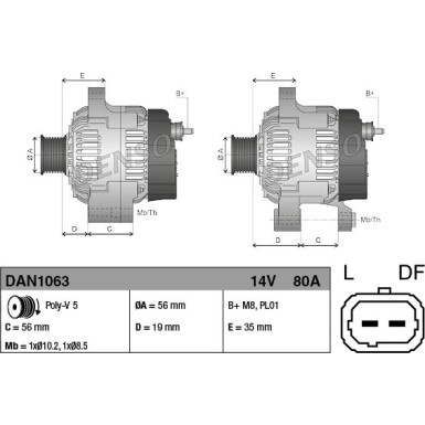 Denso Generator DAN1063