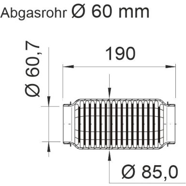 Flexrohr, Abgasanlage 464079