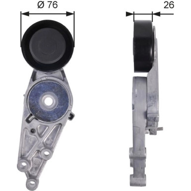 Gates Spannrolle, Keilrippenriemen DriveAlign™ T38151
