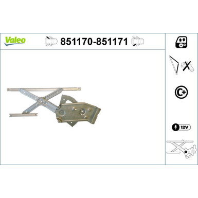 Valeo Fensterheber 851170