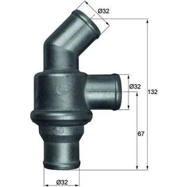 Mahle Thermostat, Kühlmittel BEHR TH 16 80