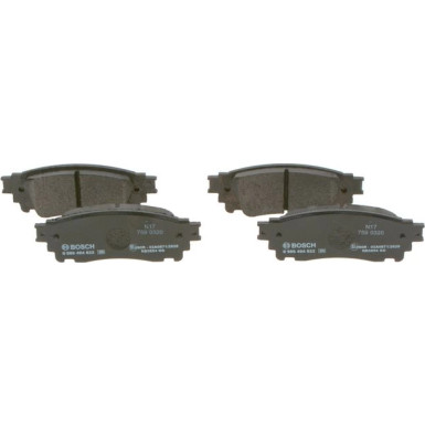 BOSCH Bremsbelagsatz, Scheibenbremse 0 986 494 822 BOSCH Bremsbelagsatz, Scheibenbremse 0 986 494 822