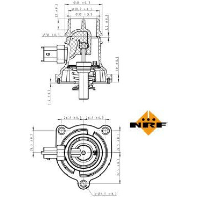 NRF Thermostat, Kühlmittel EASY FIT 725024