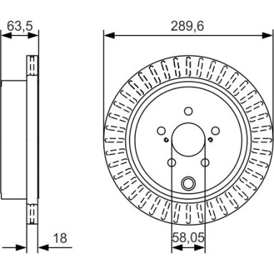 BOSCH Bremsscheibe 0 986 479 A83 BOSCH Bremsscheibe 0 986 479 A83