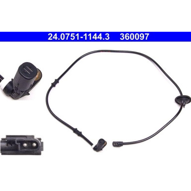 ATE Sensor, Raddrehzahl 24.0751-1144.3 ATE Sensor, Raddrehzahl 24.0751-1144.3