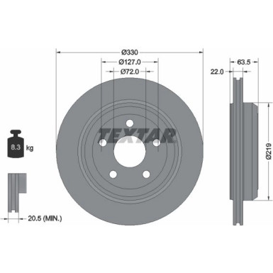 Bremsscheibe 92273403 Bremsscheibe 92273403