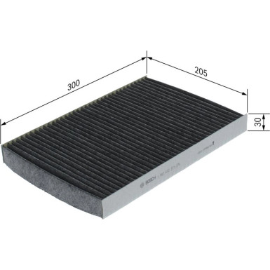 BOSCH 1 987 432 371 Innenraumfilter BOSCH 1 987 432 371 Innenraumfilter
