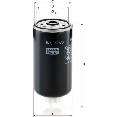 Kraftstofffilter WK 724/6