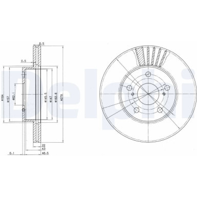 Delphi Bremsscheibe BG3171 Delphi Bremsscheibe BG3171