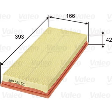 Valeo Luftfilter 585120