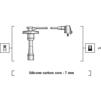 Magneti Marelli Zündleitungssatz 941318111188