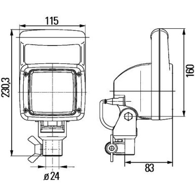 Hella | Arbeitsscheinwerfer | 1GA 007 506-681