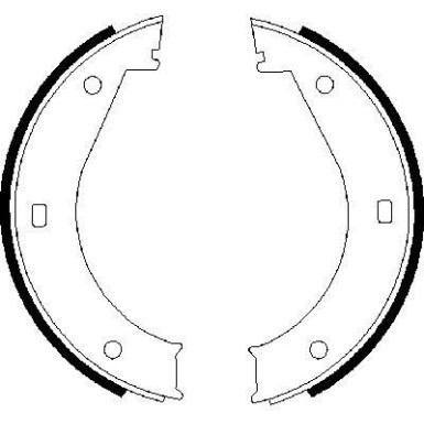 0 986 487 211 Bremsbackensatz, Feststellbremse