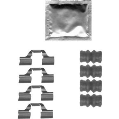 8DZ 355 205-361 Zubehörsatz, Scheibenbremsbelag