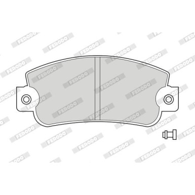 Ferodo | Bremsbelagsatz, Scheibenbremse | FDB346