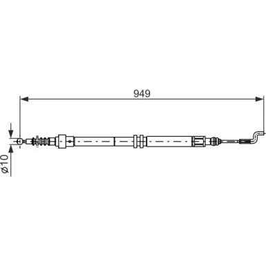 1 987 477 706 Seilzug, Feststellbremse