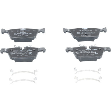 ATE | Bremsbelagsatz, Scheibenbremse | 13.0460-7363.2 ATE | Bremsbelagsatz, Scheibenbremse | 13.0460-7363.2