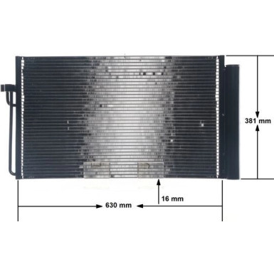 AC 345 000S Kondensator, Klimaanlage BEHR