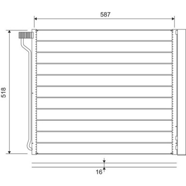 822649 Kondensator, Klimaanlage
