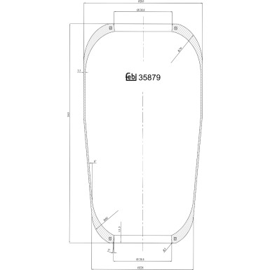 FEBI BILSTEIN 35879 Federbalg, Luftfederung
