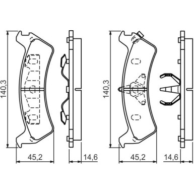 0 986 424 655 Bremsbelagsatz, Scheibenbremse 0 986 424 655 Bremsbelagsatz, Scheibenbremse
