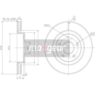 Maxgear | Bremsscheibe | 19-2323