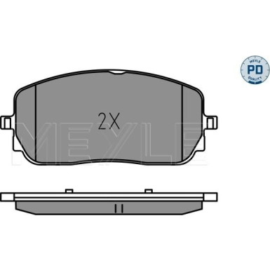 025 229 4419/PD Bremsbelagsatz, Scheibenbremse MEYLE-PD: Advanced performance and design.