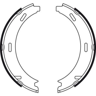 GS8481 Bremsbackensatz, Feststellbremse