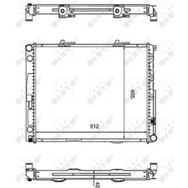 58253 Kühler, Motorkühlung EASY FIT