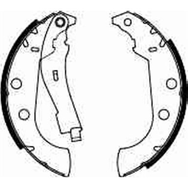 GS8272 Bremsbackensatz