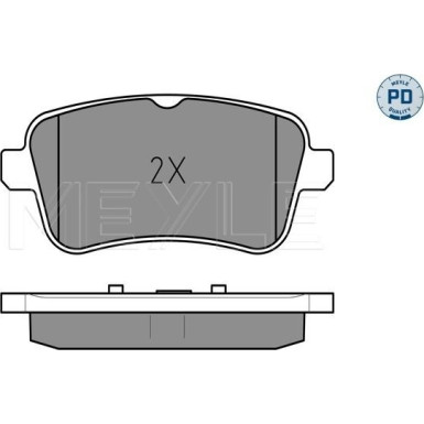 025 252 1518/PD Bremsbelagsatz, Scheibenbremse MEYLE-PD: Advanced performance and design.