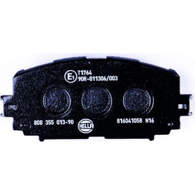 Hella | Bremsbelagsatz, Scheibenbremse | 8DB 355 013-901