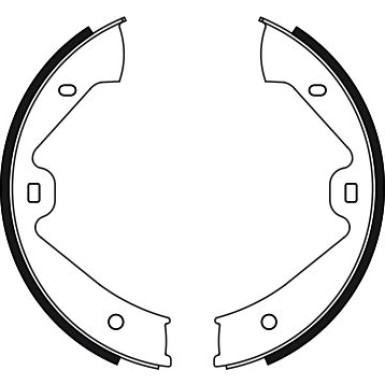 0 986 487 755 Bremsbackensatz, Feststellbremse 0 986 487 755 Bremsbackensatz, Feststellbremse