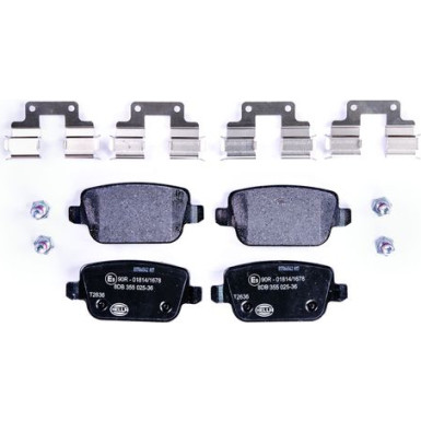 Hella | Bremsbelagsatz, Scheibenbremse | 8DB 355 025-361