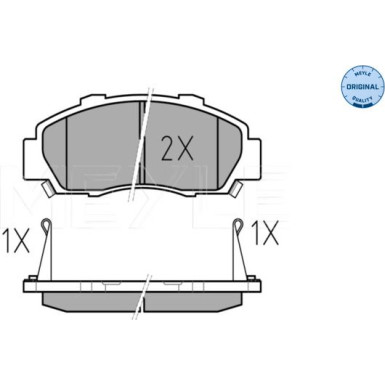 025 216 5118/W Bremsbelagsatz, Scheibenbremse MEYLE-ORIGINAL: True to OE.