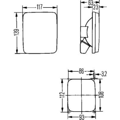 Hella | Rückfahrleuchte | 2ZR 005 200-141
