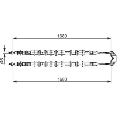 1 987 482 107 Seilzug, Feststellbremse