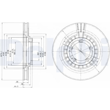 BG4134 Bremsscheibe BG4134 Bremsscheibe