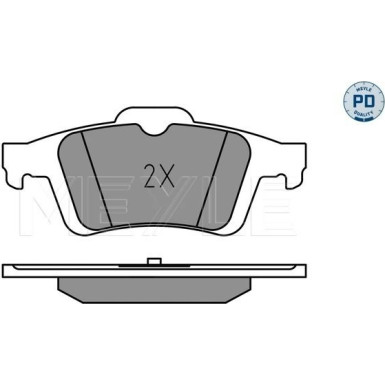 Meyle Bremsbelagsatz, Scheibenbremse MEYLE-PD: Advanced performance and design 025 241 3717/PD