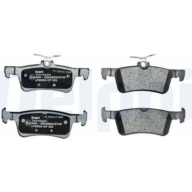 LP2503 Bremsbelagsatz, Scheibenbremse